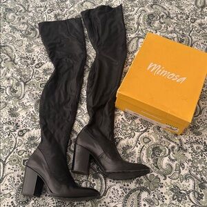 MIMOSA Over-The-Knee Leather Boots
